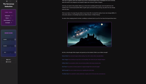 The Sorcerous Seduction [v0.01 day 1] [Yaccoss]