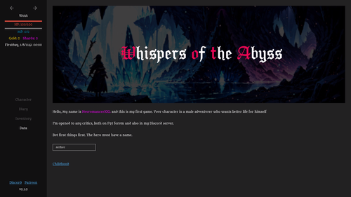 Whispers of the Abyss [v0.1.0] [NeuromancerXXL]