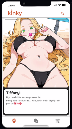 Kinky Phone - Swipe to Seduce (v1.0) screenshot 1